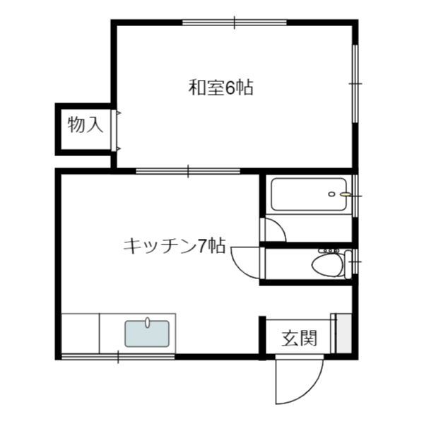コーポササキ　B号室