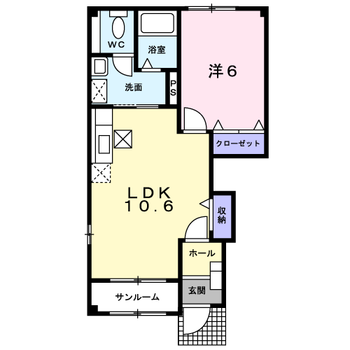 フィオーレ.K B 101号室