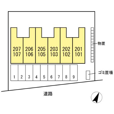 コモンライフ臥木河原 203号室