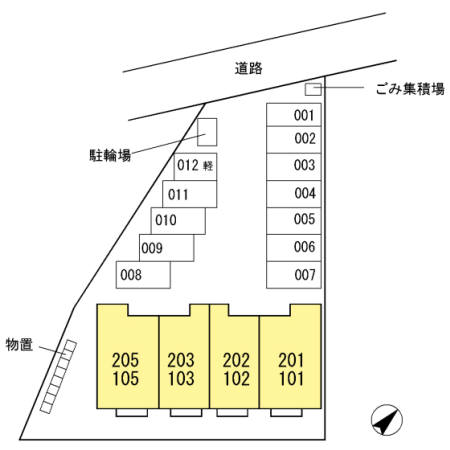 シャルム石堂 201号室