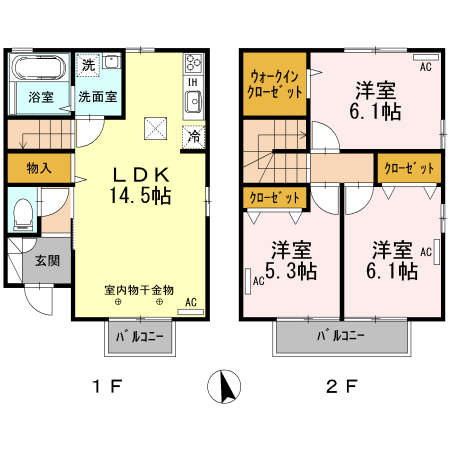 シャンテ沼館 B 102号室