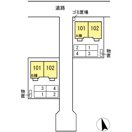 シャンテ沼館 B 102号室