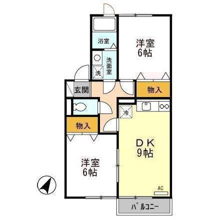 リビングタウン江陽 C203号室