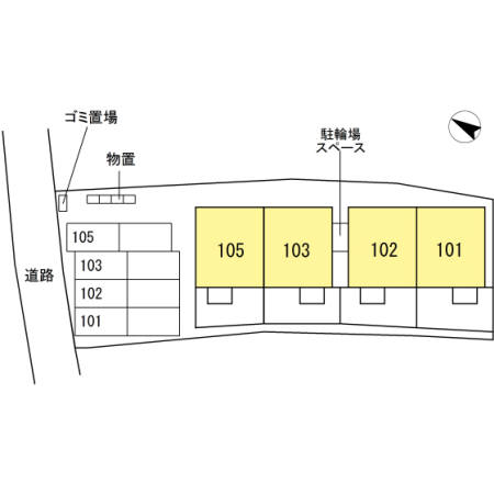 エルドラード モモ 105号室