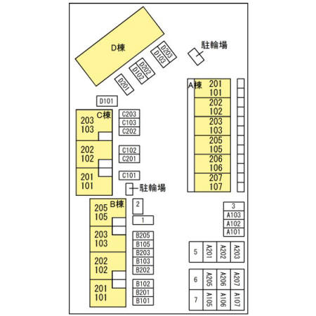 エヴァーグリーンコート ABCD A206号室